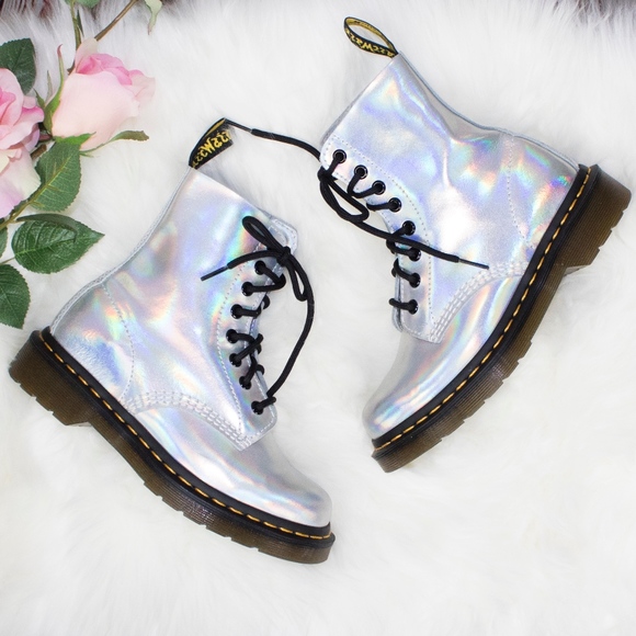 silver lazer doc martens